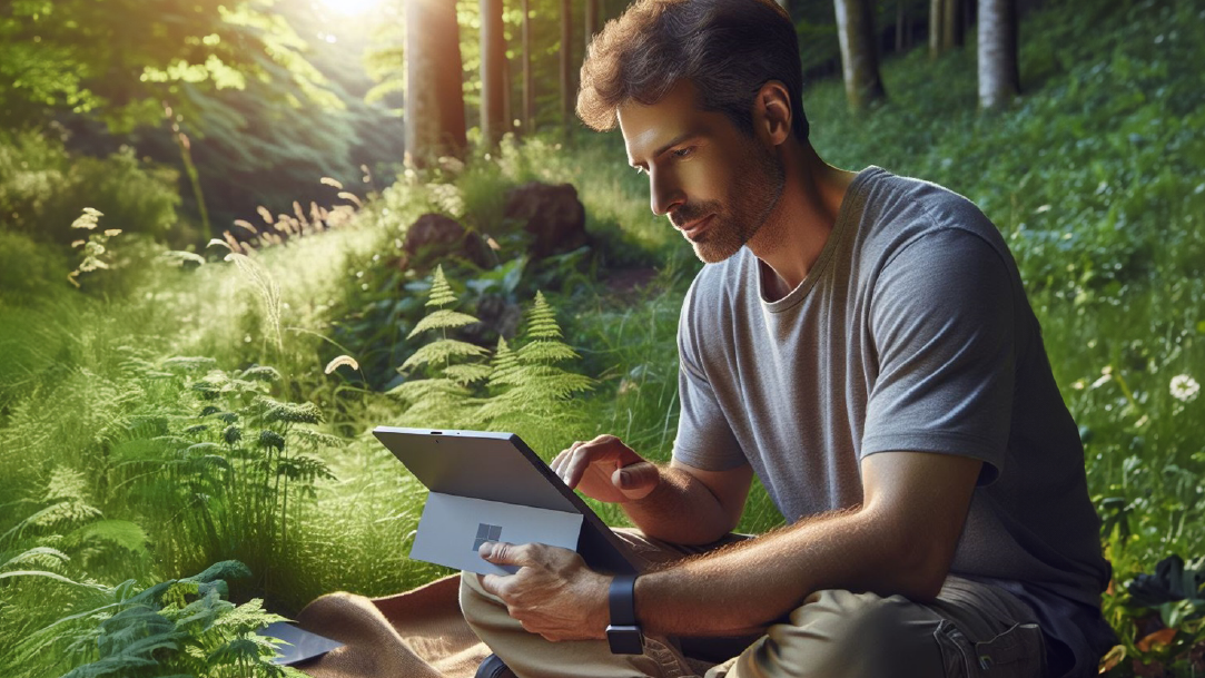 MSFT-A-man-using-his-Surface-device-in-n