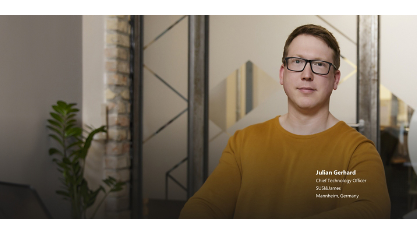 A photo of Julian Gerhard, Chief Technology Officer SUS&James, Mannheim, Germany