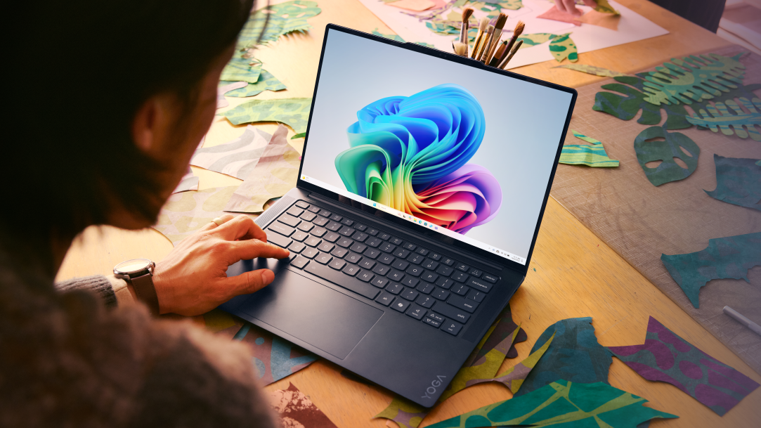 An adult male using his new Copilot+ PC