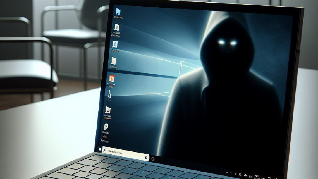 An image of a laptop symbolizing a malicious threat