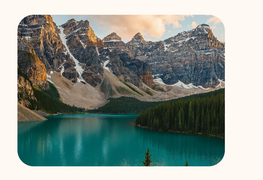 Lake surrounded by Mountains and forest