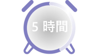 Copilot PC によって週 5 時間の時間短縮が見込まれることを示すグラフィック