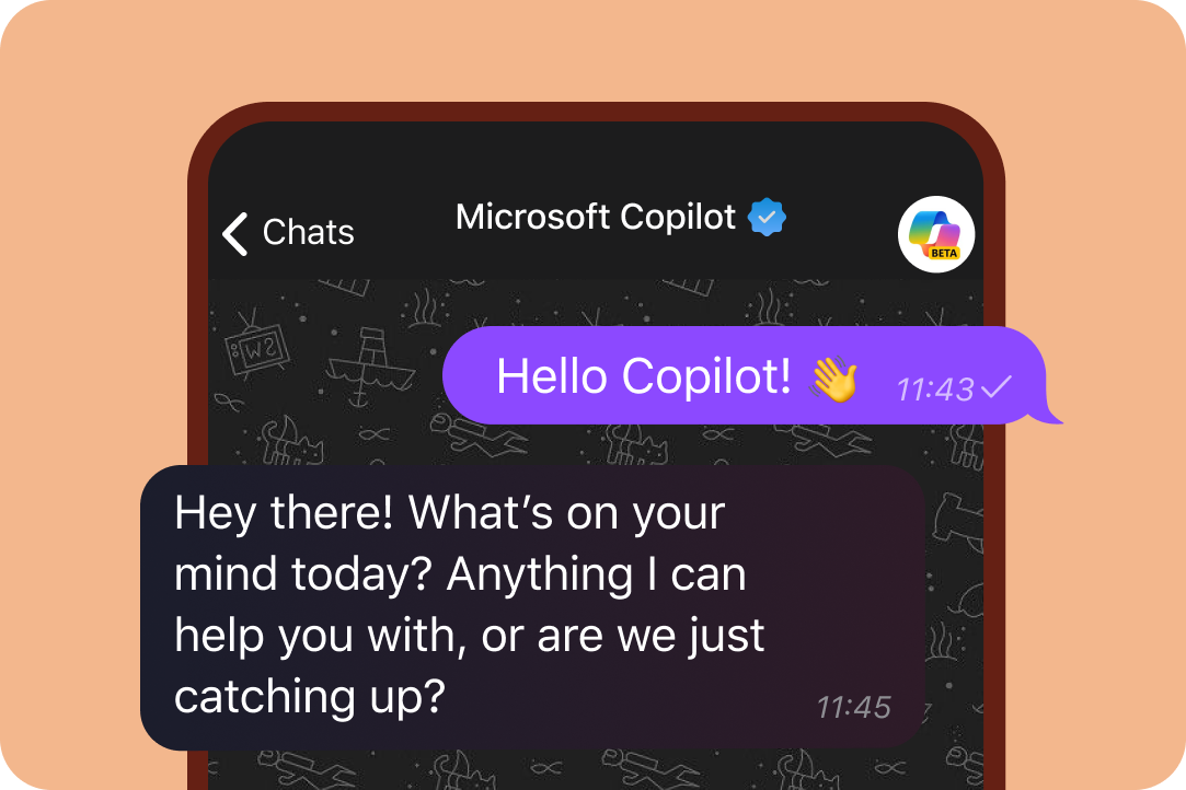 Use Copilot on WhatsApp and Telegram | Microsoft Copilot