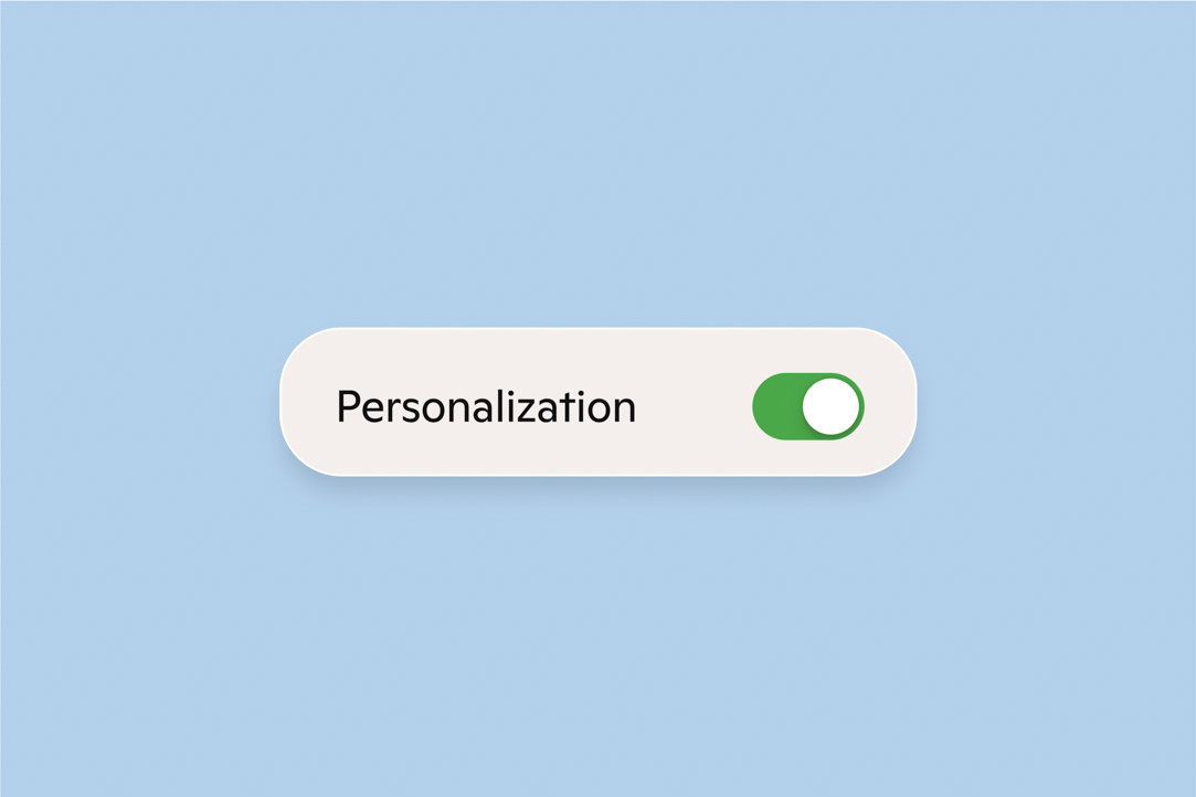 Copilot Personalization settings toggle set to the on position