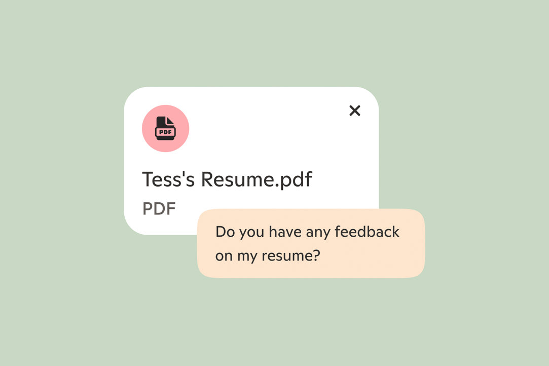 A PDF file being uploaded to a Copilot prompt