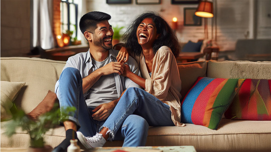 Couple on a couch