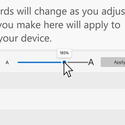 Pantalla de Pantalla y vista que muestra el puntero de ajuste del color verde