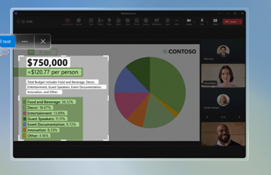 A screen showing snipping tool