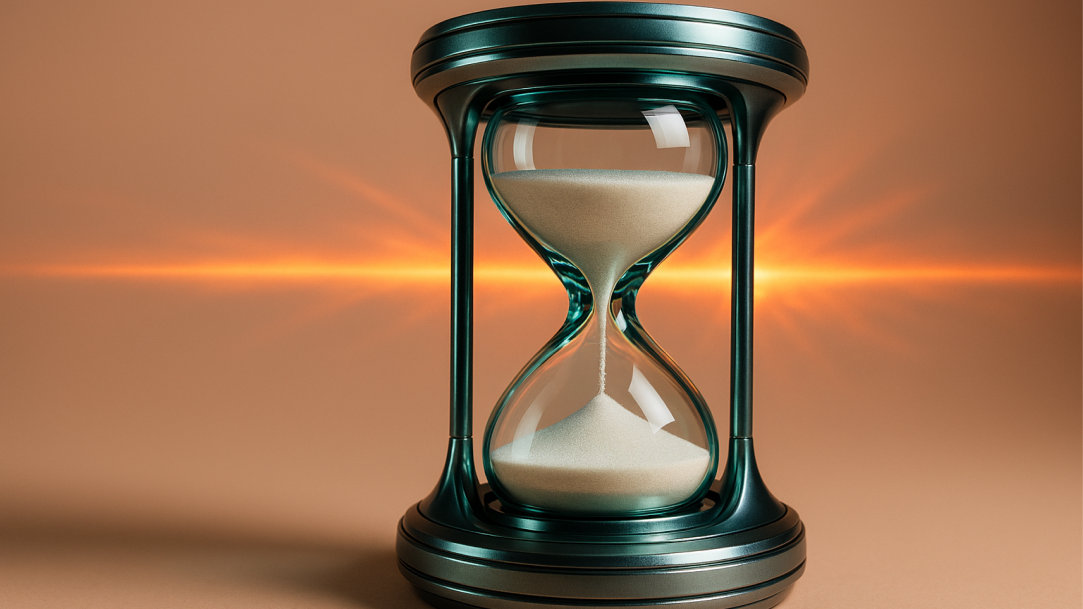 Futuristic hourglass