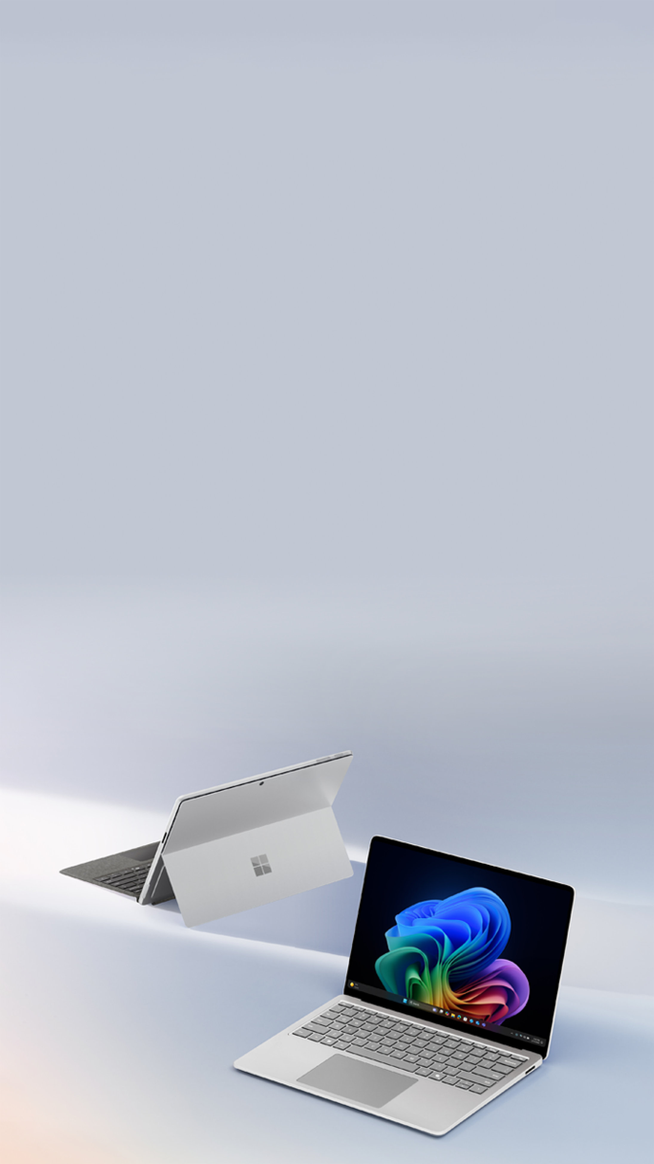 Image de Surface Pro et de Surface Laptop côte à côte