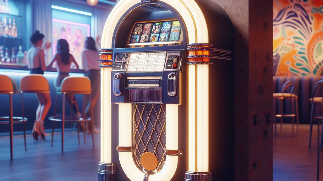Jukebox in a cafe