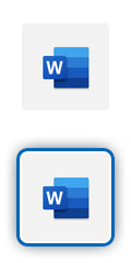 โลโก้ Microsoft Word