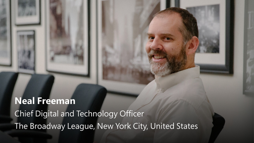 A photo of Neal Freeman, Cheif Digital and Technology Officer in The Broadway League in New York City, United States 
