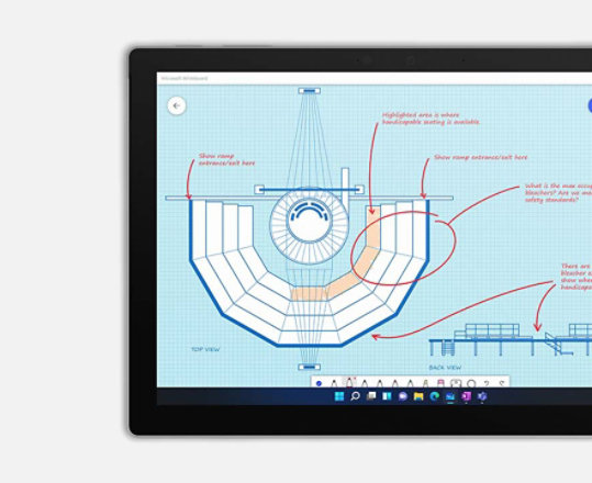 Usa Surface Pro 7+ en modo tableta