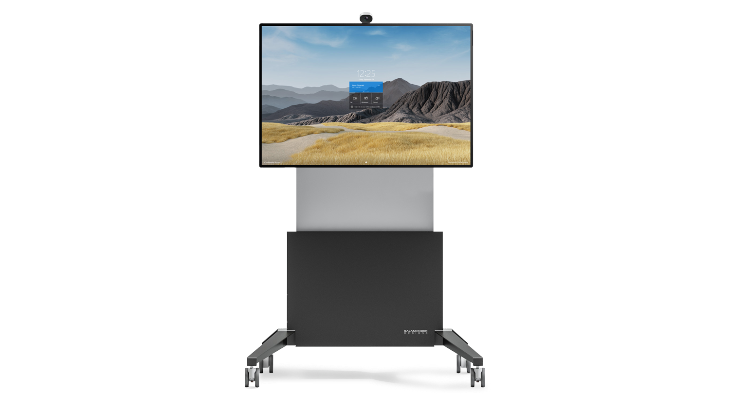 50 英寸 Surface Hub 2S 安装在 Salamander 支架上