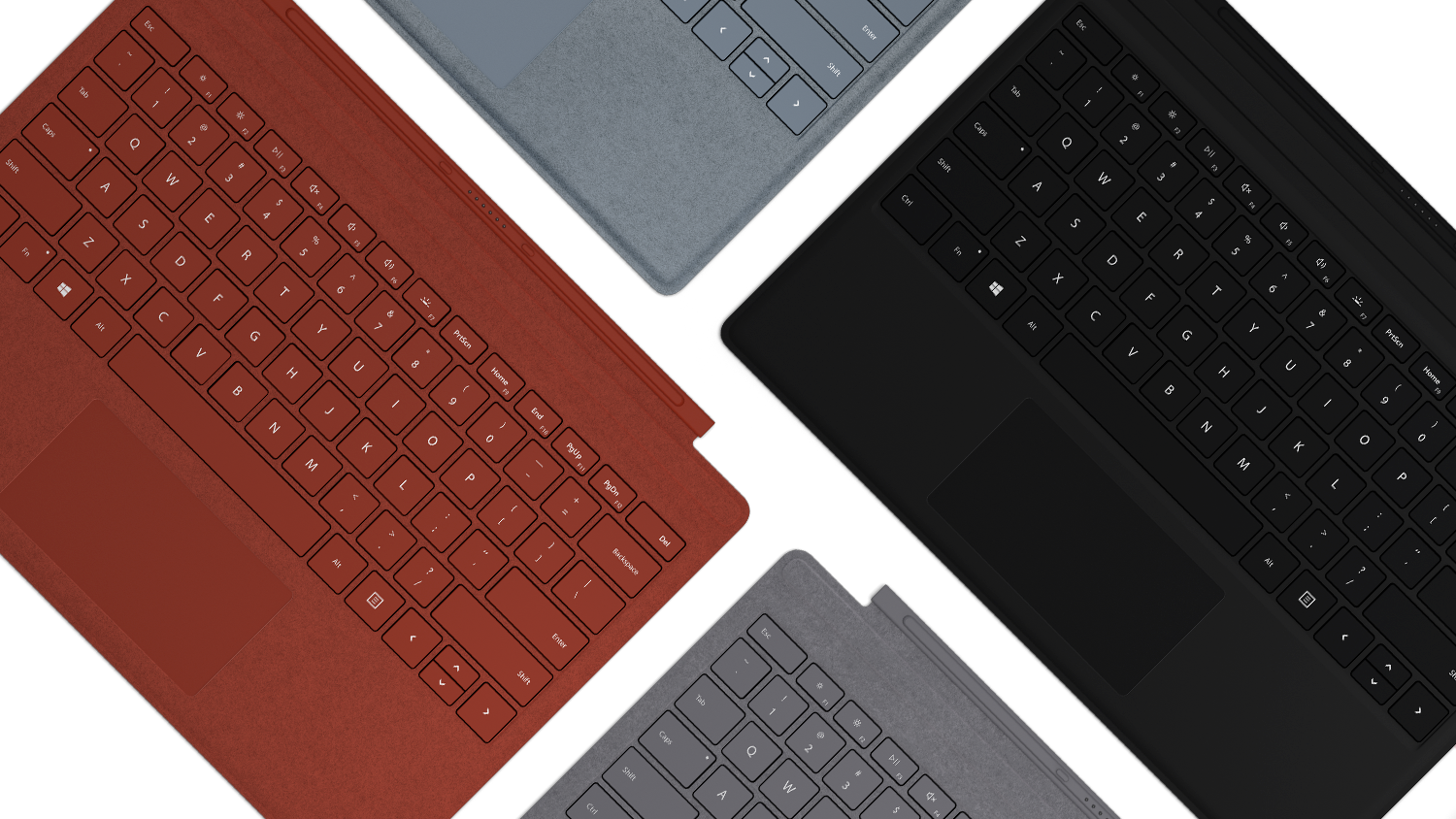 Surface Pro Signature Type Cover in an array of colours