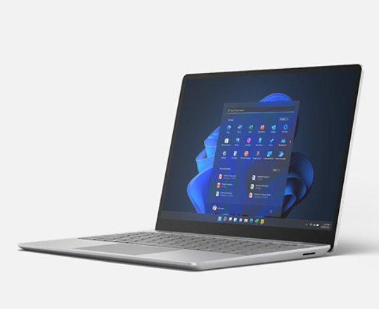 Wygenerowany cyfrowo obraz komputera Surface Laptop Go 2