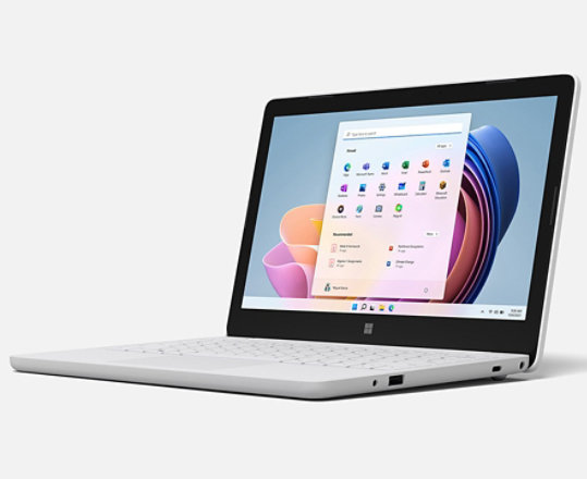 Wygenerowany cyfrowo obraz komputera Surface Laptop SE