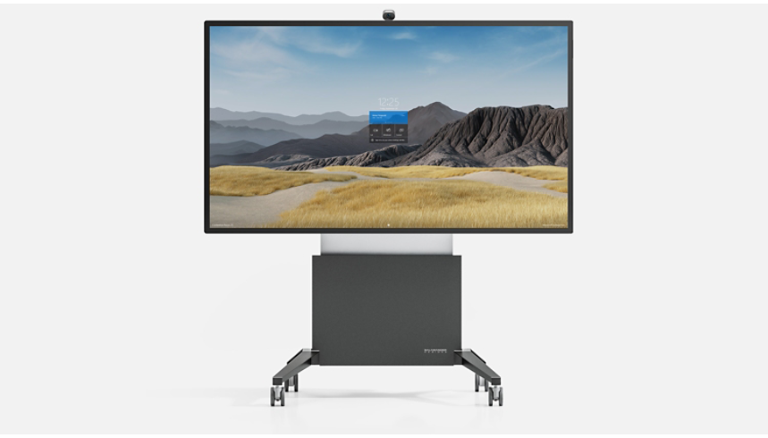 Surface Hub 2S on Salamander’s Electric Lift motorized stand