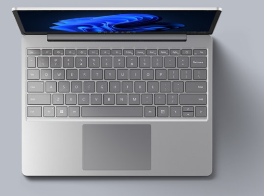 Surface Laptop Go en Platine