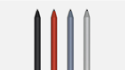 Surface-penn i en rekke farger