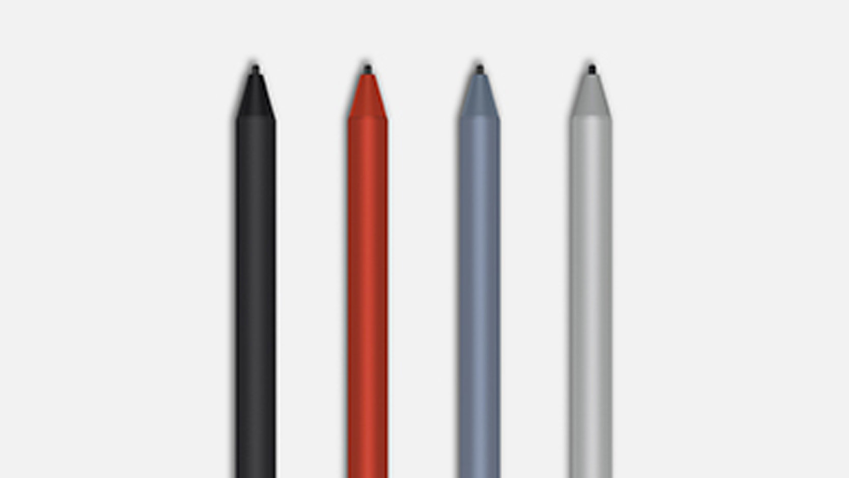 各種顏色的 Surface 手寫筆。