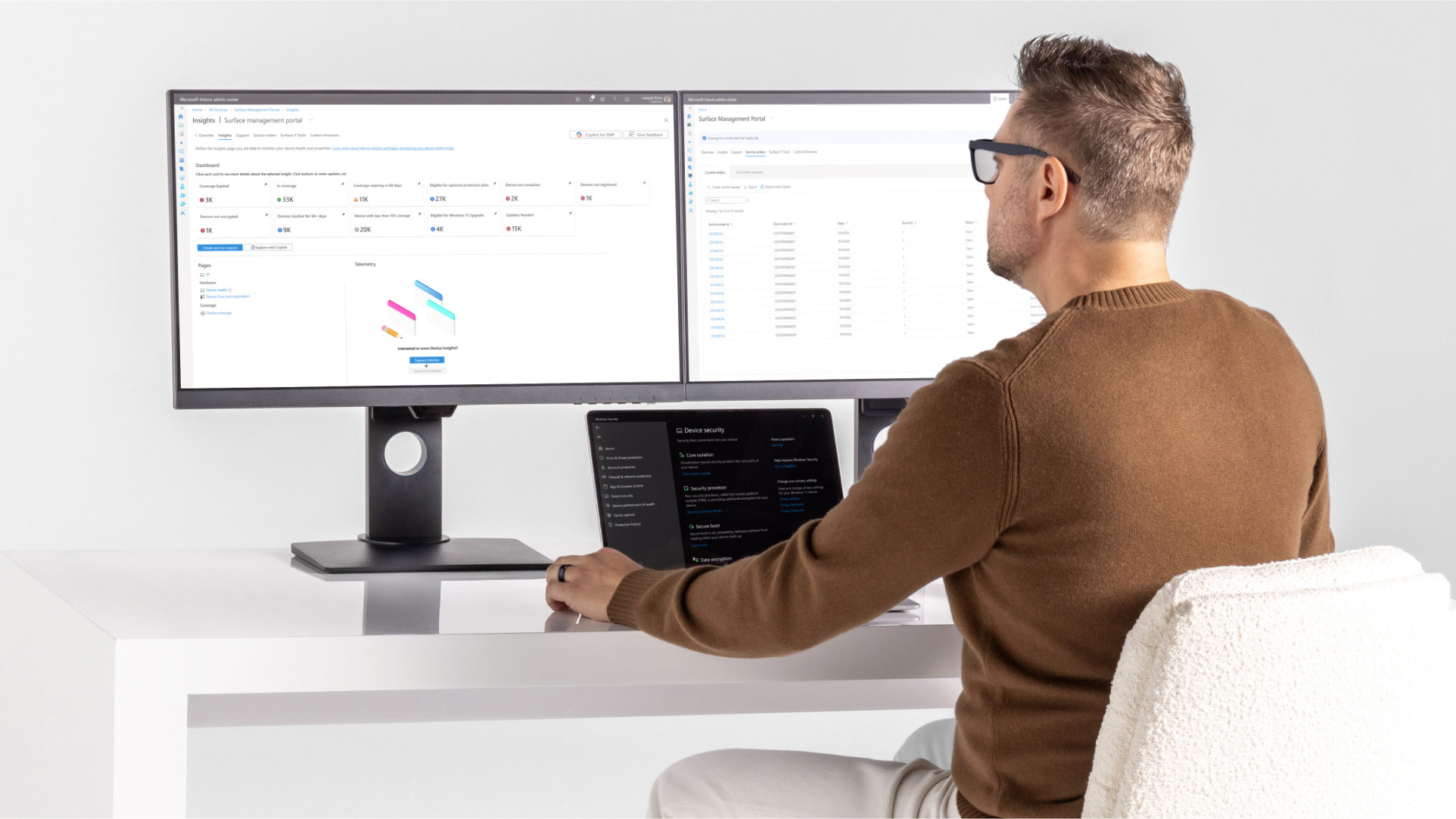 Man sitting at his desk