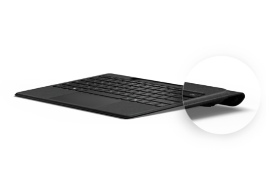 Een afbeelding van het Surface Pro Flex Keyboard losgekoppeld