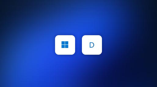 文字 D の横にある Windows ロゴマーク