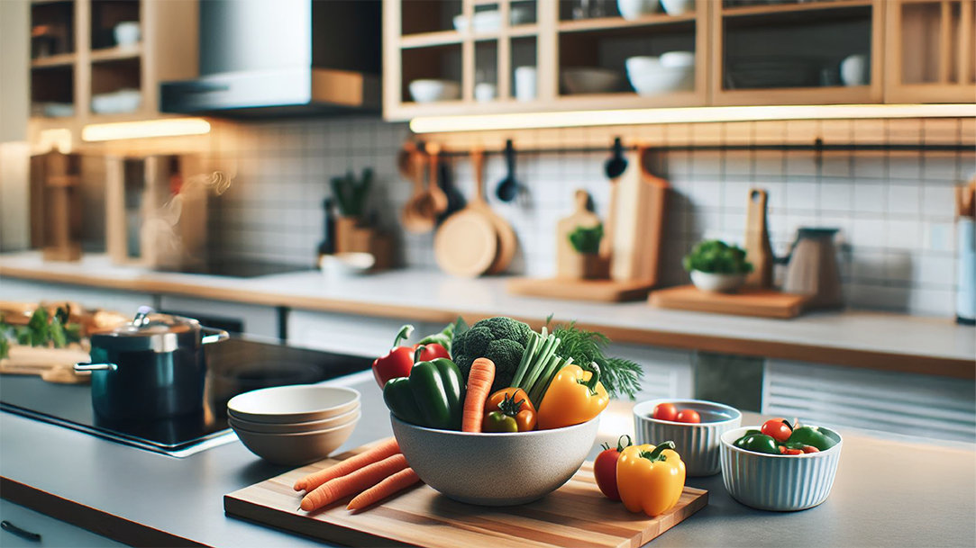 Vegetables on a cutting board