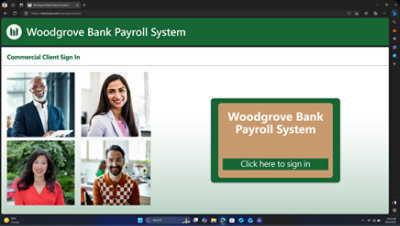Ventana emergente que pide al usuario que cambie su contraseña