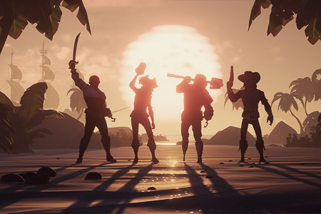 Scene from Sea Of Thieves video game