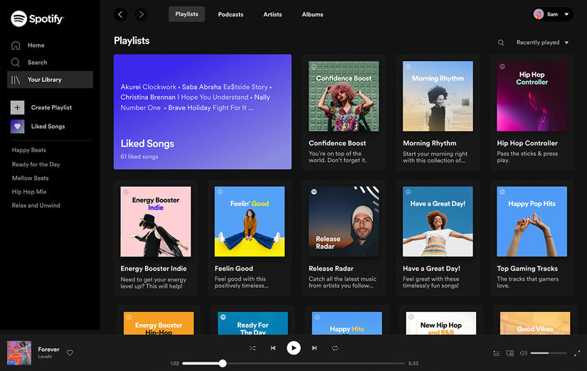 ฟังเพลงจาก Spotify พร้อมระบบเสียง Dolby Audio