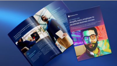E-book pamphlet with pages open