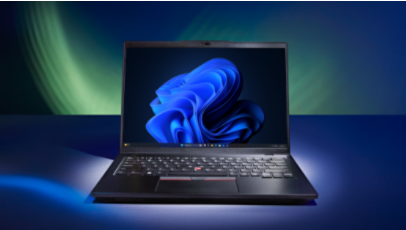 Image of a black color Windows 11 Pro laptop device