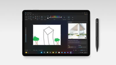 อุปกรณ์แสดงการสร้างสรรค์ร่วมในแอประบายสี