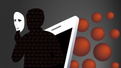 Silhouette d’une personne avec un téléphone portable