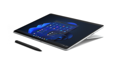 Surface Pro X im Stift-Modus