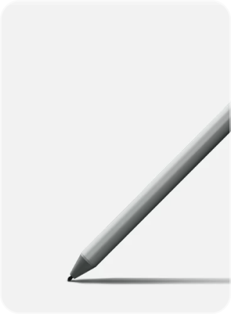 Digital pen on a white background