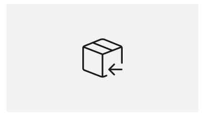 Icon showing box with arrow