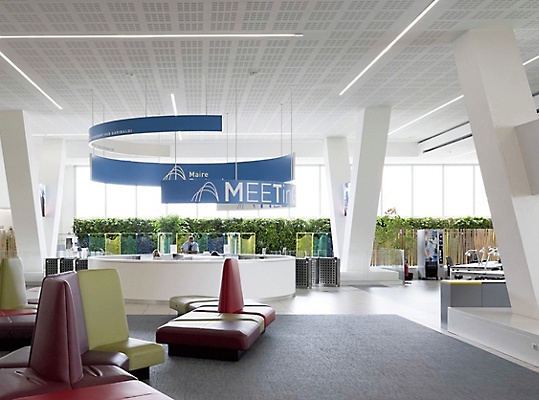The lobby inside Maire Tecnimont