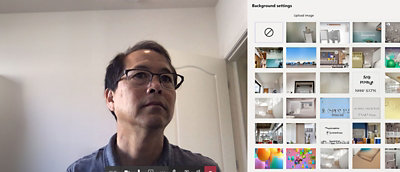Microsoft Teams-Hintergrundeinstellungen