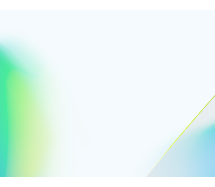 Abstract background with gradient shades of green, yellow, and blue, featuring a curved blue line on the right.