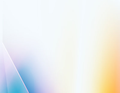 Een zachte abstracte achtergrond met kleurovergangen van blauw, roze, geel en wit die in elkaar overlopen.