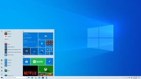 Tela da área de trabalho do Windows 10.