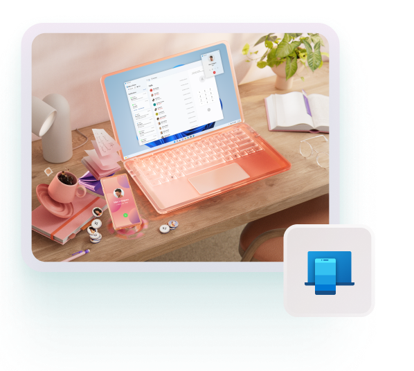 Image of laptop and mobile next to each other.