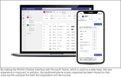 Microsoft Teams on a laptop and phone