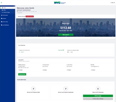 The New DEP Customer Portal Screenshot