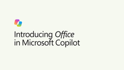 Image with floating Copilot icon and text "Introducing Office in Microsoft Copilot"