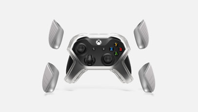 An Xbox controller with protection shields.